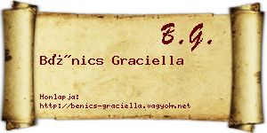 Bénics Graciella névjegykártya
